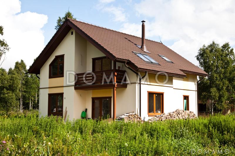 Проект кирпичного дома 9 на 10 с четырьмя спальнями / 2