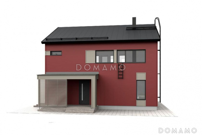 Проект стильного каркасного дома Проект стильного каркасного дома