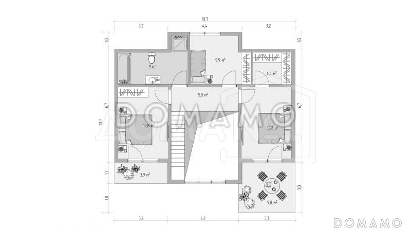 Импрессио / План 2 этажа