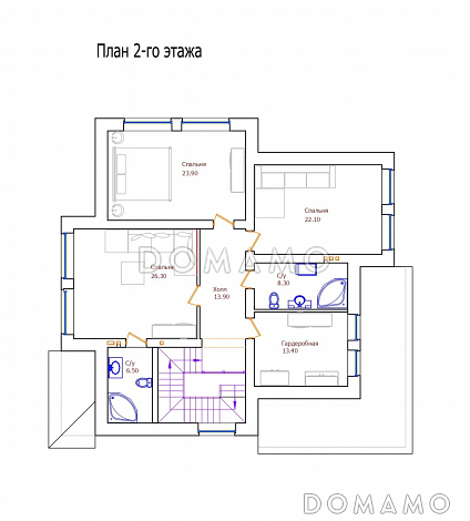 Проект 106 / План 2 этажа