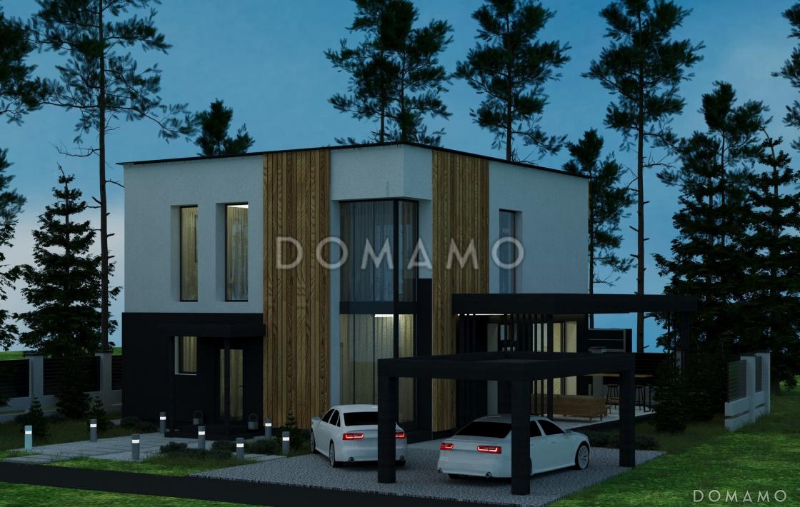 Проект двухэтажного дома из газобетона с 4 спальнями и кабинетом / 7