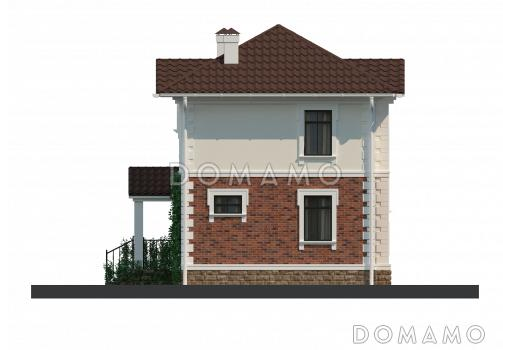 Проект небольшого двухэтажного особняка с парадным фасадом / Фасад 4