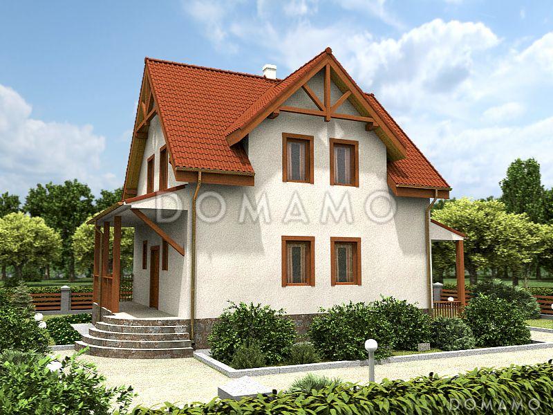 Проект дома с верандой и мансардным этажом / 6