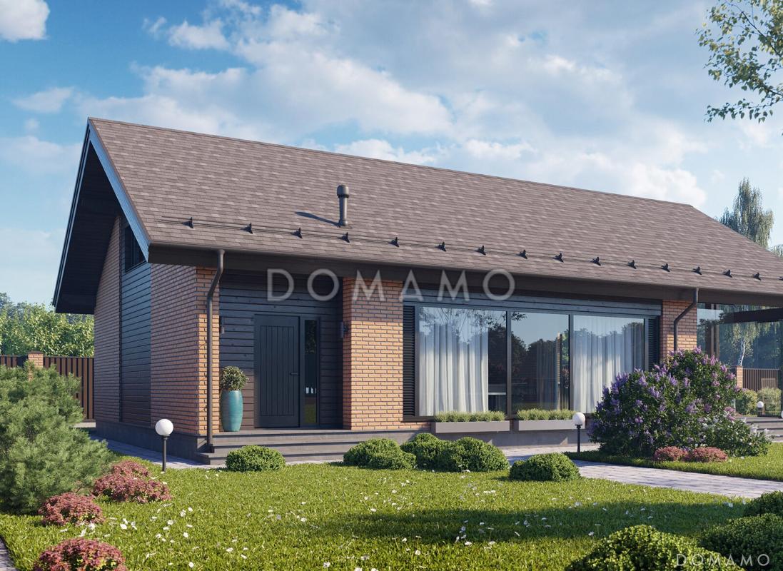 Проект каркасной беседки с крытой террасой барбекю, кухней и бильярдной / 6