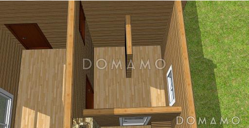 Баня с теплой верандой / Фасад 4