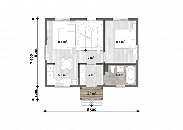 Идиллия / План 1 этажа