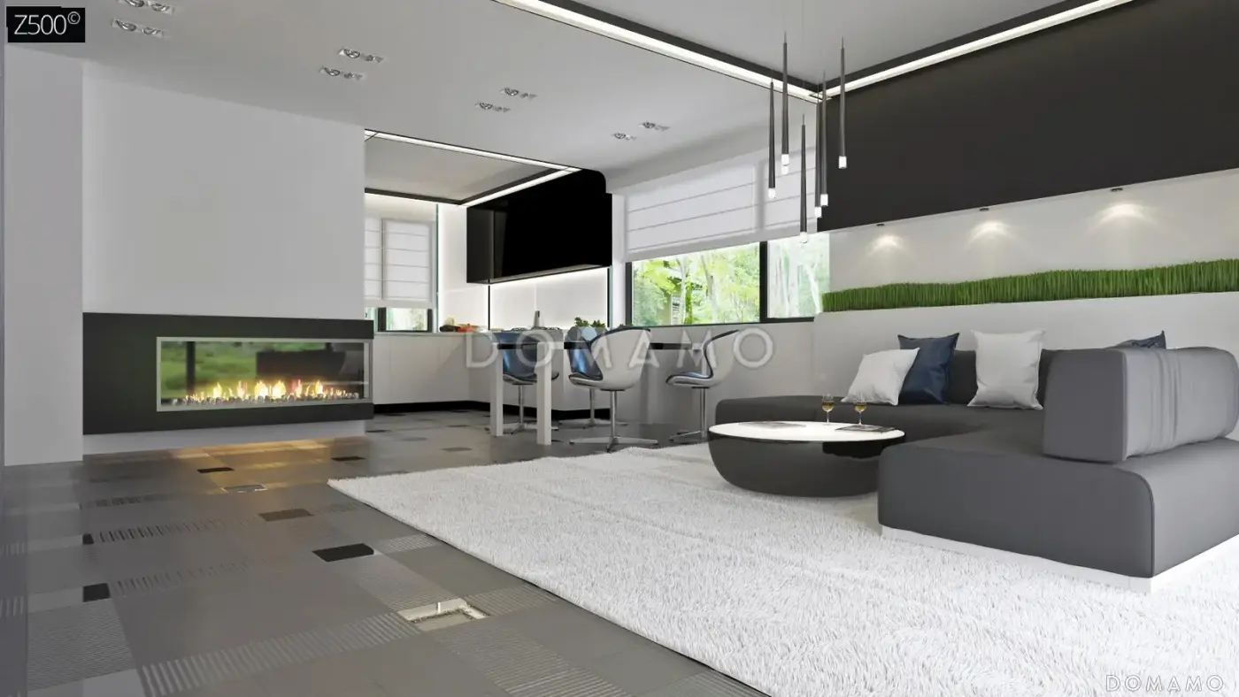 Проект компактного кирпичного дома с 3 спальнями, просторной гостиной и открытой террасой / 16