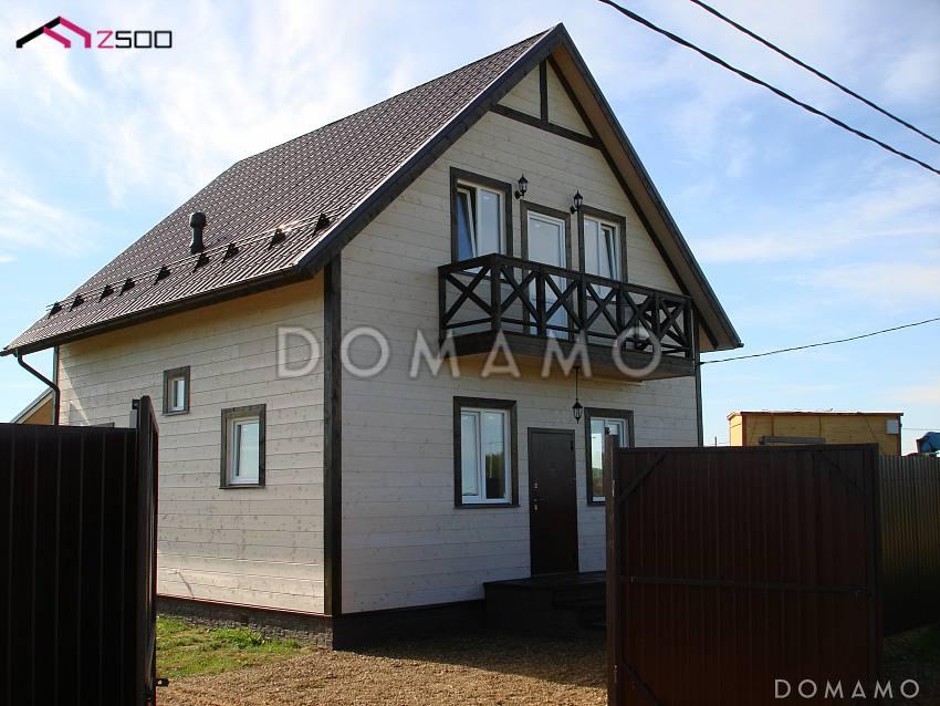 Проект одноэтажного дома из газобетона с мансардой и просторной гостиной / 42