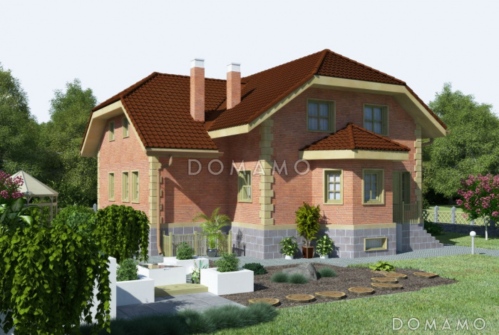 Проект компактного дома с подвальным этажом