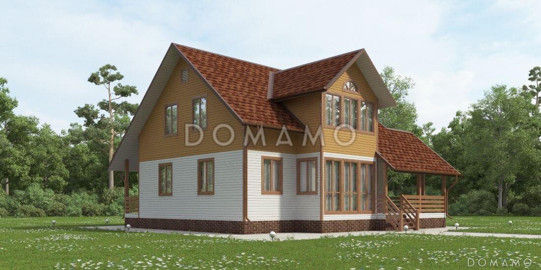 Проект каркасного дома 10х10 с топочной / 4