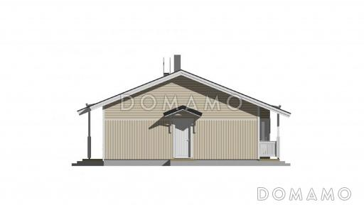 Проект каркасного дома с тремя входами / Фасад 4
