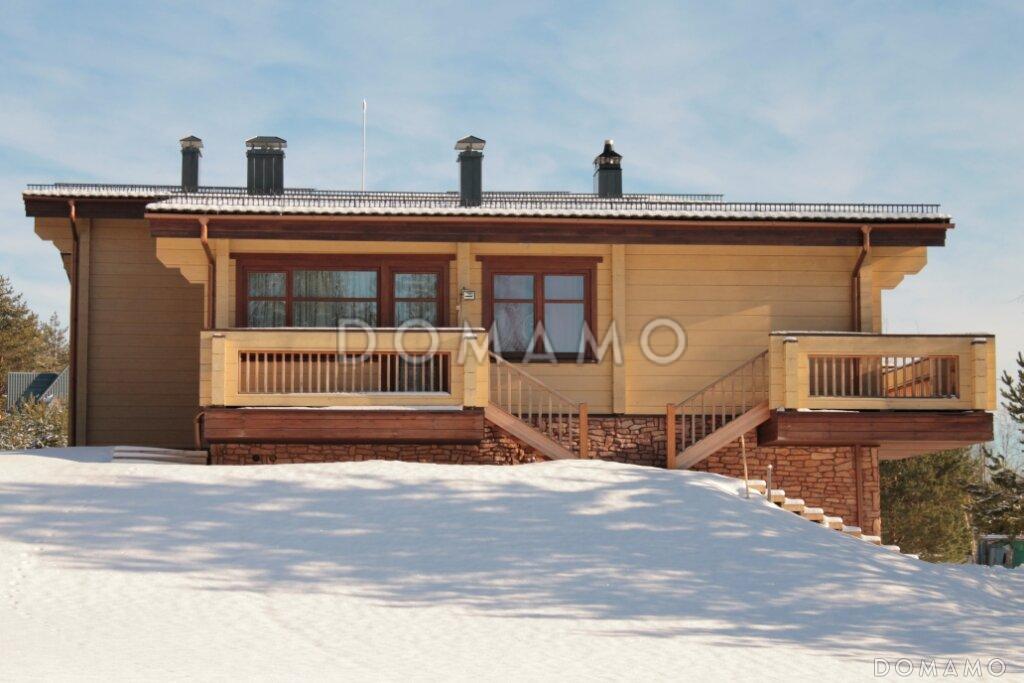 Проект дома из клееного бруса с необычной планировкой / 5