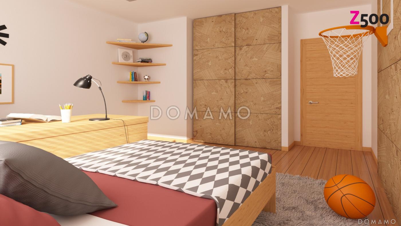 Проект одноэтажного каркасного дома с зоной барбекю на террасе  / 7