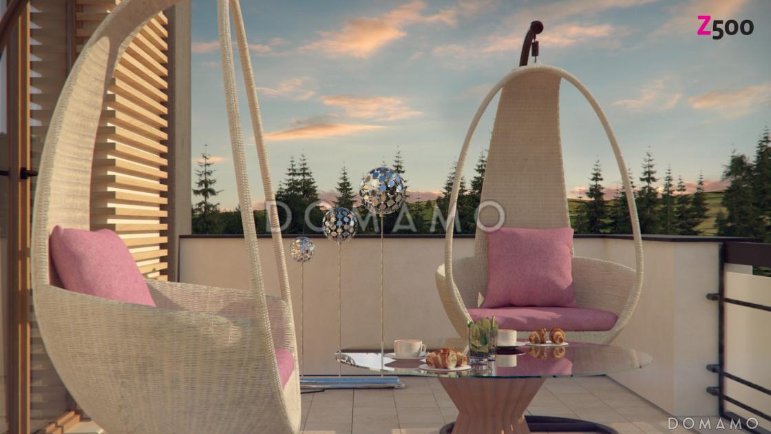 Проект современного двухэтажного дома из кирпича с техническим помещением, гаражом и открытой террасой на втором этаже / 6