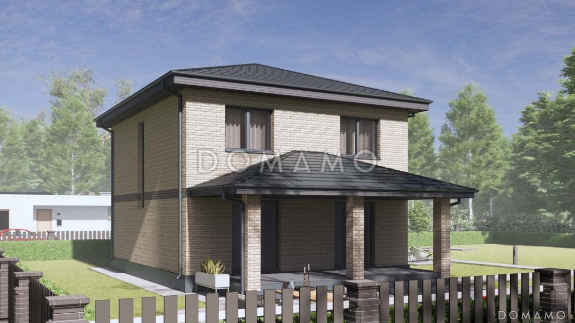 Проект строгого классического двухэтажного дома S-113 / 1