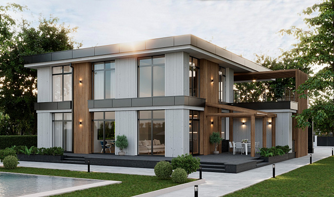 Коттедж «Тихая Слобода», 433 м²