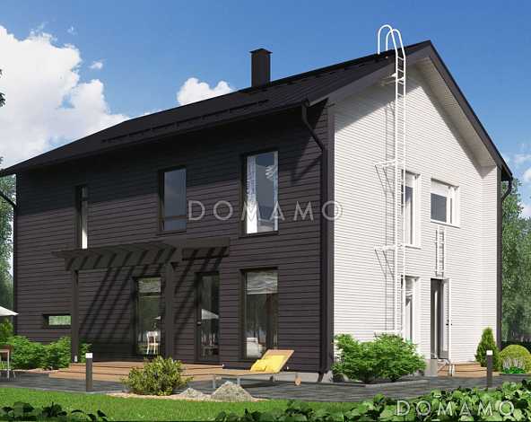 Проект двухэтажного комфортного дома Проект двухэтажного комфортного дома