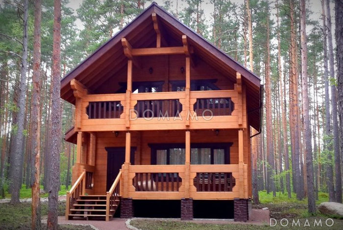 Проект одного из самых популярных домов из клееного бруса Проект одного из самых популярных домов из клееного бруса