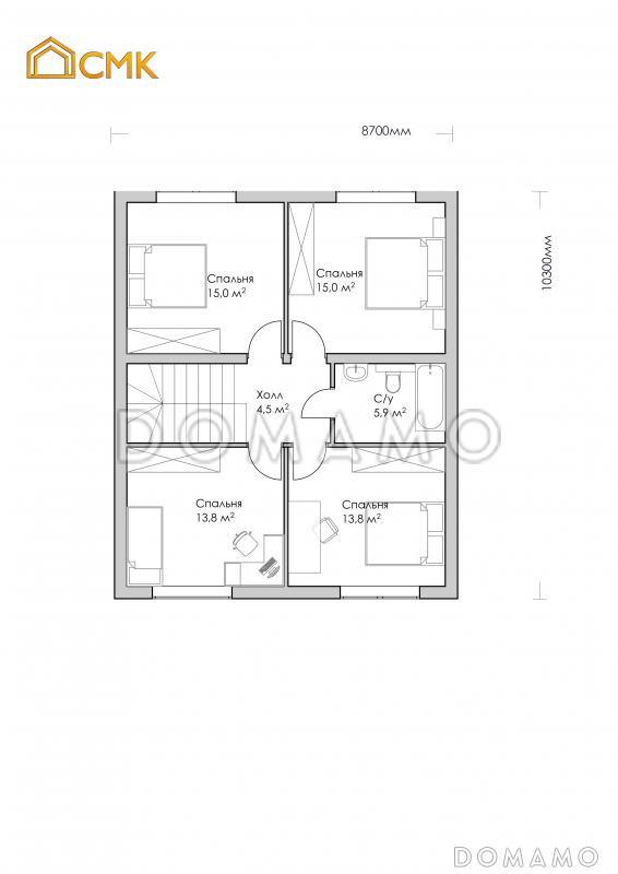 Nesterov / План 2 этажа