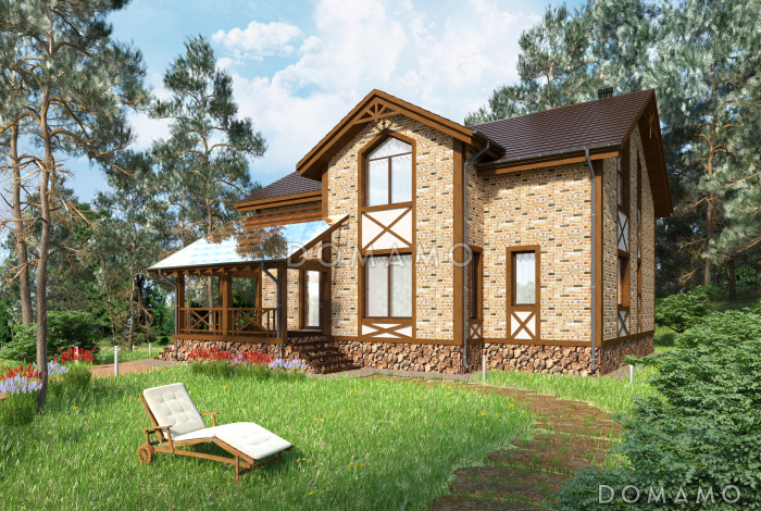 Проект просторного коттеджа в стиле шале Проект просторного коттеджа в стиле шале