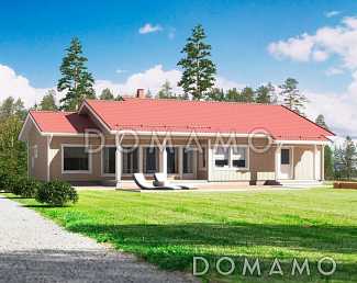 Проект каркасного дома нестандартной формы в плане