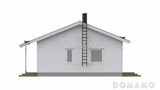 Проект каркасного дома для двух семей / Фасад 2 Проект каркасного дома для двух семей / Фасад 2