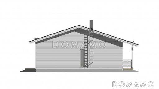 Проект каркасного дома 14х9 / Фасад 1