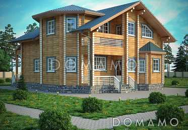 Проект дома из клееного бруса с тренажерным залом на первом этаже