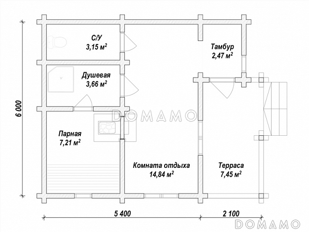 ML-141 / План 1 этажа ML-141 / План 1 этажа