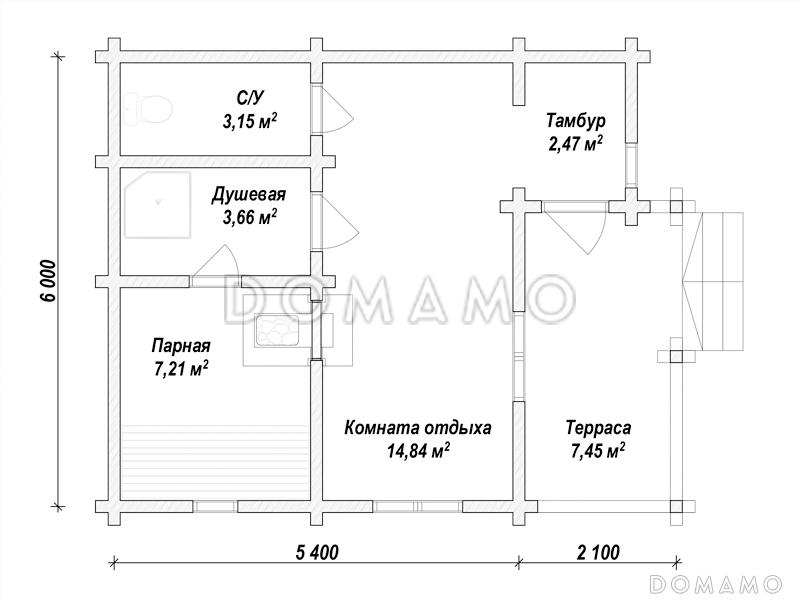 ML-141 / План 1 этажа