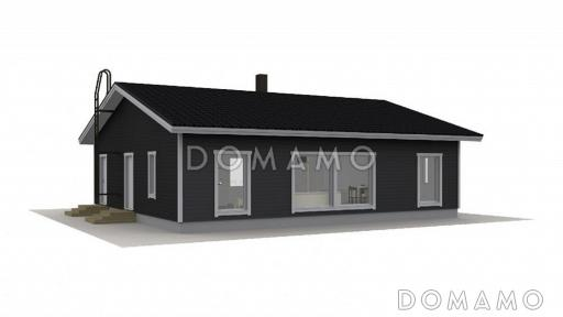 С-130 одноэтажный дом / Фасад 1