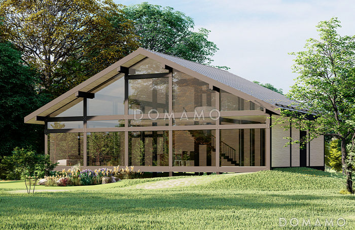 Проект фахверкого дома 224D2