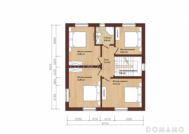 ЧЕЛСИ 200 / План 2 этажа