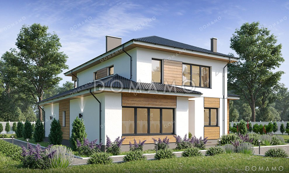 Проект дома с террасой и тренажерным залом / 2