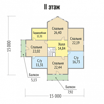 Проект дома с мансардными окнами / План мансардного этажа Проект дома с мансардными окнами / План мансардного этажа