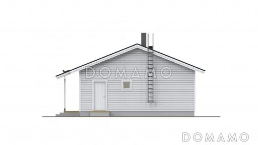 Проект современного экономичного каркасного дома / Фасад 2 Проект современного экономичного каркасного дома / Фасад 2