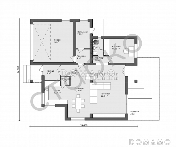 Нальда / План 1 этажа