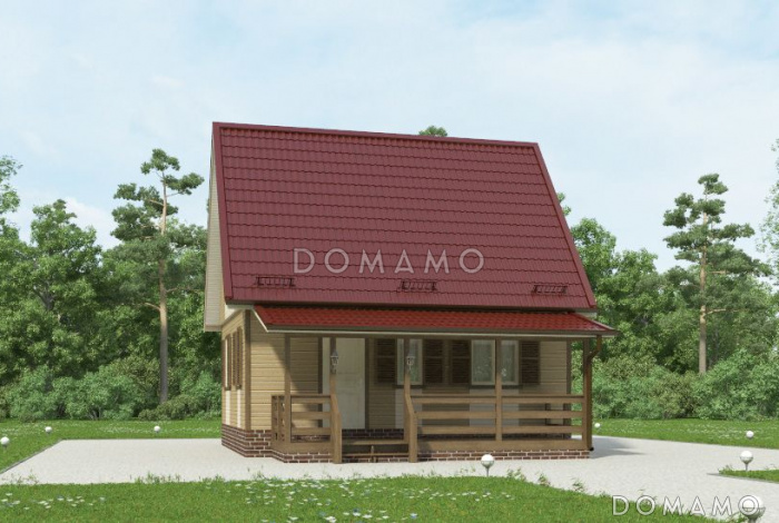 Проект каркасного дома 6х7