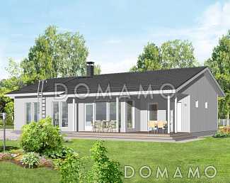 Проект одноэтажного каркасного дома до 150 кв.м