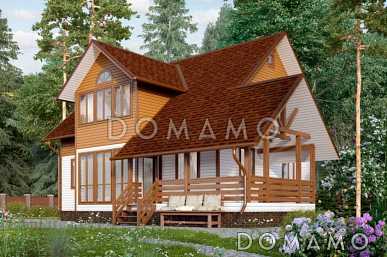Проект каркасного дома 10х10 с топочной
