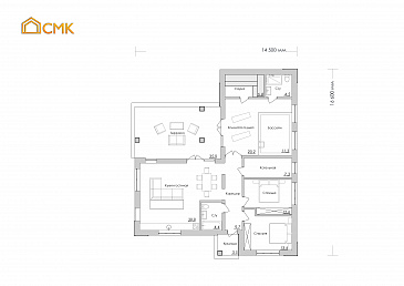 Одинцово / План 1 этажа Одинцово / План 1 этажа