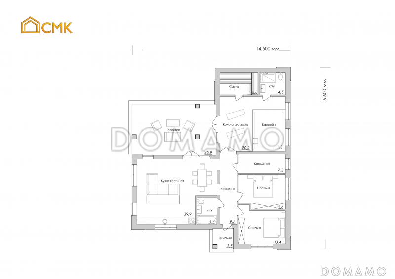 Одинцово / План 1 этажа