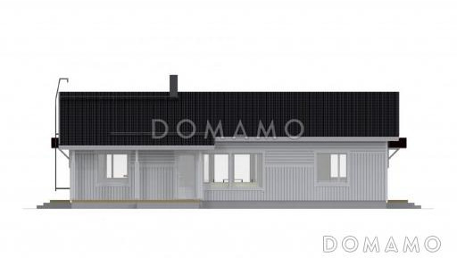 Проект каркасного дома с эркером в кухонной зоне / Фасад 1