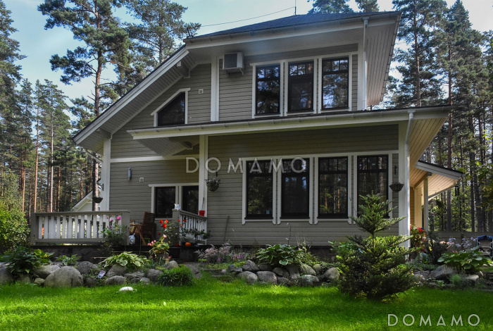 Проект дома из кирпича с местом для трех авто Проект дома из кирпича с местом для трех авто