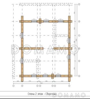 Дом из кедра / План 2 этажа