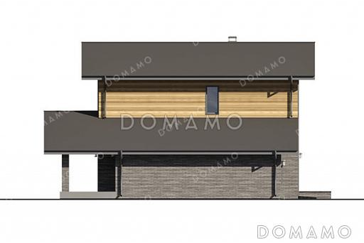 Проект двухэтажного дома с гаражом / Фасад 7
