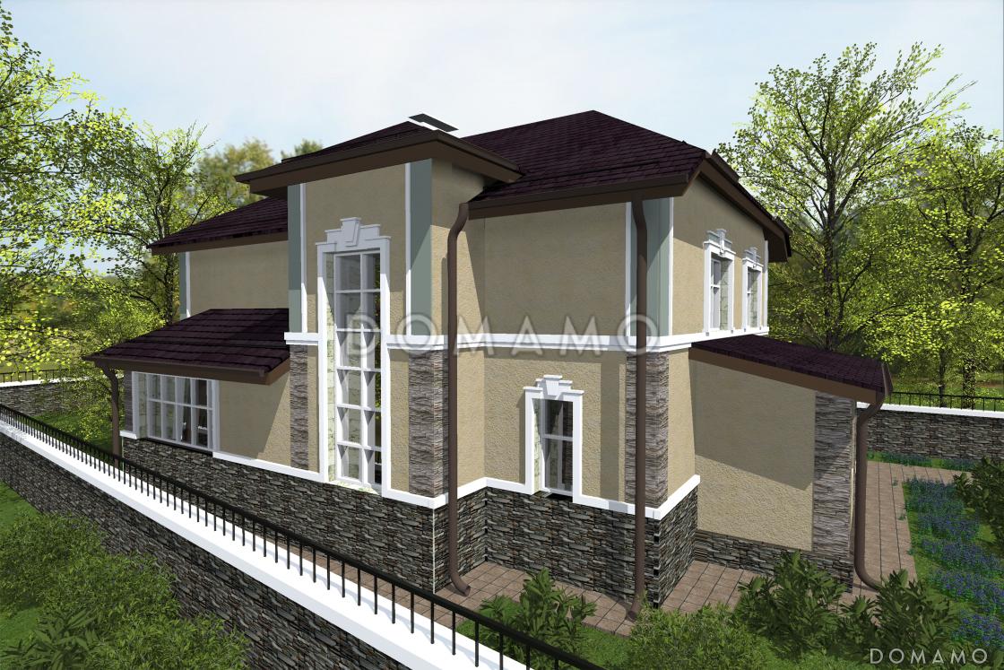 Проект большого двухэтажного дома с эркером / 4