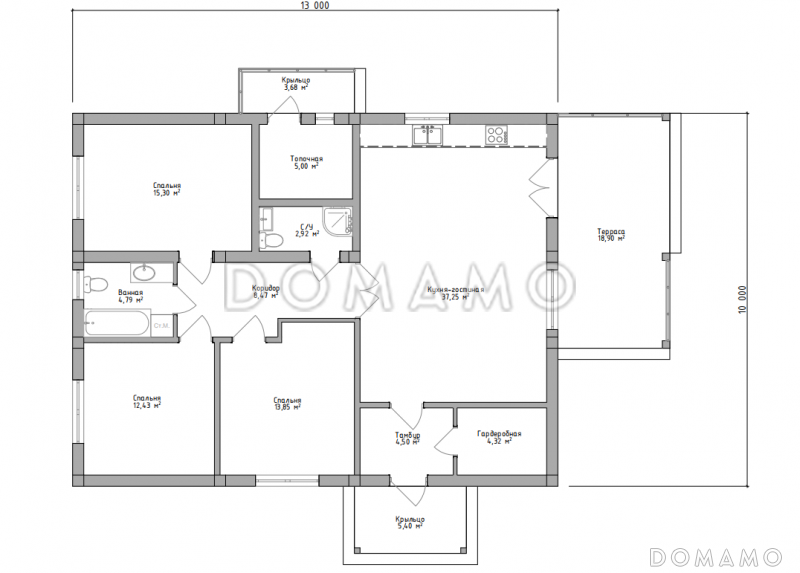 ОД-130 / План 1 этажа