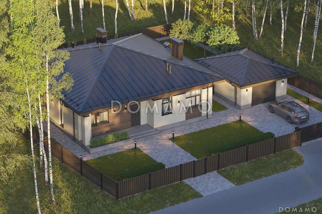 Проект небольшого квадратного дома с 2 спальнями / 7