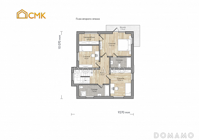 Индустриальный / План 2 этажа Индустриальный / План 2 этажа